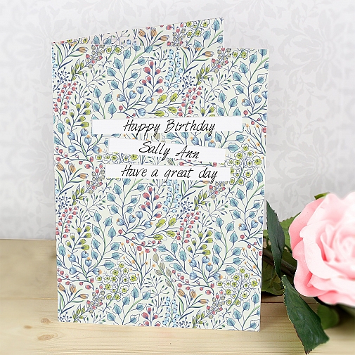 Personalised Botanical Card