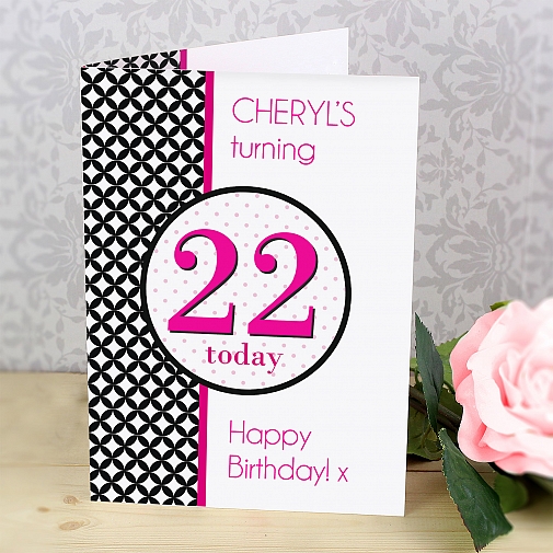 Personalised Harlequin Card