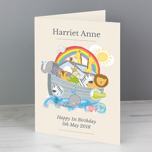 Personalised Noahs Ark Card