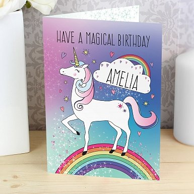 Personalised Unicorn Card