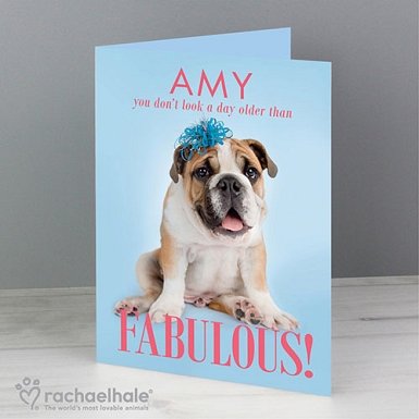 Personalised Rachael Hale Fabulous Birthday Card