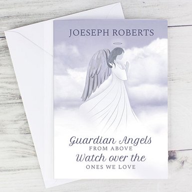 Personalised Guardian Angel Card