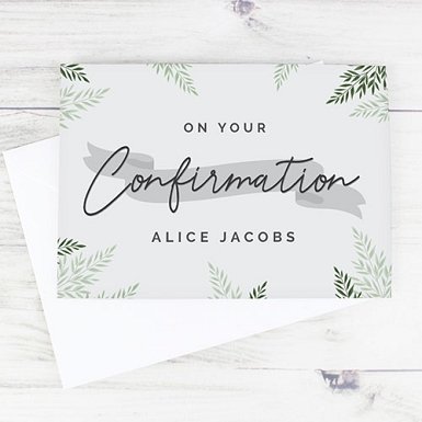Personalised Confirmation Card