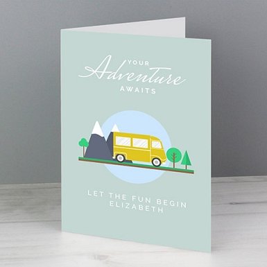 Personalised Leaving Retirement Adventure Card