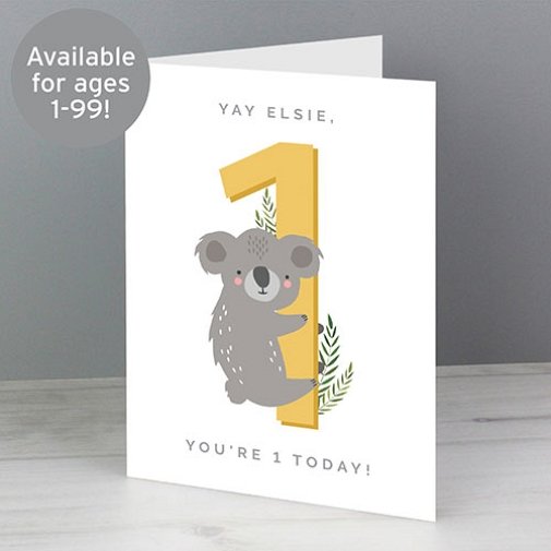 Personalised Animal Birthday Card