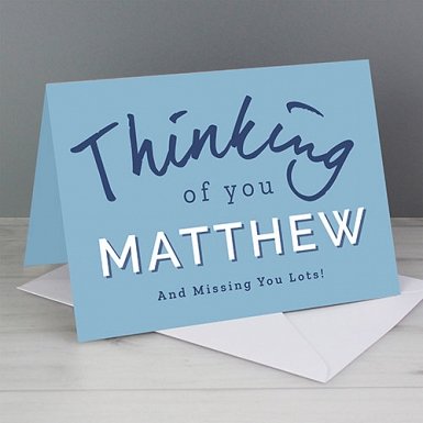 Personalised Thinking of You Card