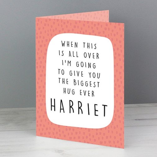 Personalised Biggest Hug Card