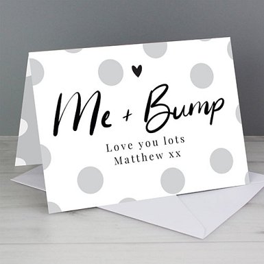 Personalised Me and Bump Card