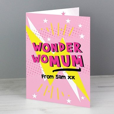 Personalised Wonder WoMum Card