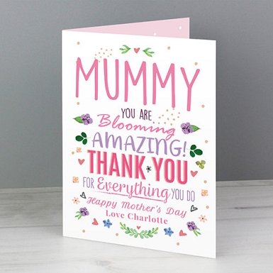 Personalised You Are Blooming Amazing Card