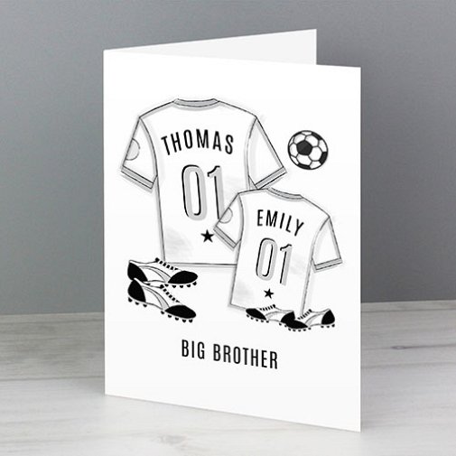 Personalised Football Mini Me Card