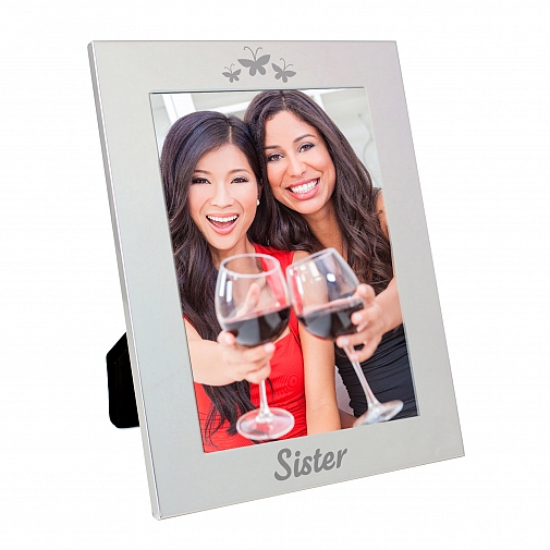 Silver 5x7 Sister Photo Frame