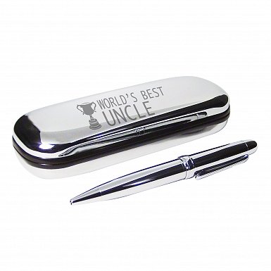 Personalised World's Best Uncle Pen & Box