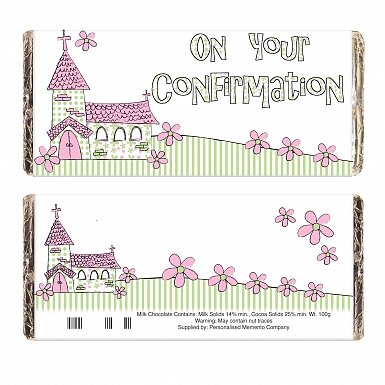 Pink On Your Confirmation Church Milk Chocolates Bar