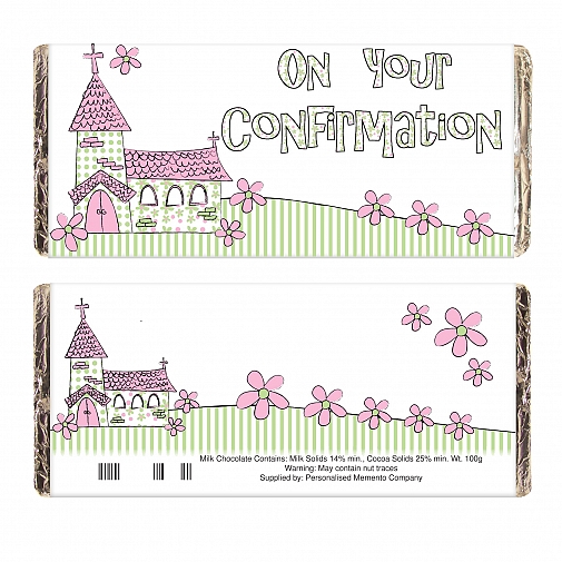 Pink On Your Confirmation Church Milk Chocolates Bar