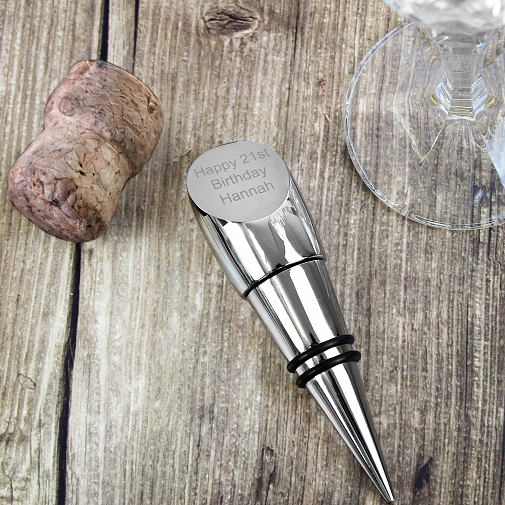 Personalised Contemporary Wine Stopper