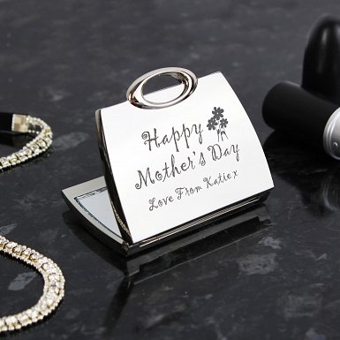 Personalised Happy Mother's Day Compact Mirror