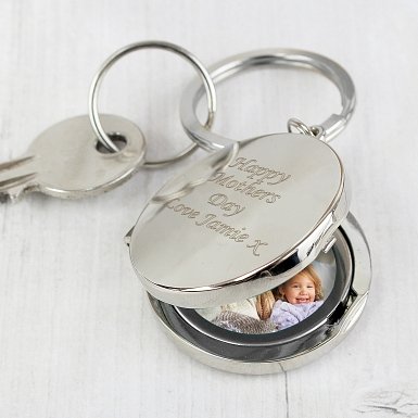 Personalised Round Photo Keyring