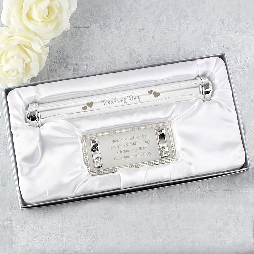 Personalised Wedding Day Certificate Holder