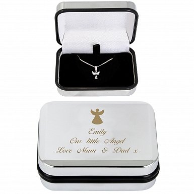 Personalised Angel Necklace & Box
