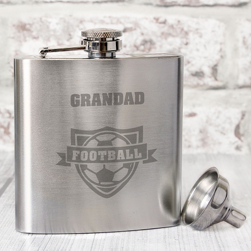 Personalised Football Hip Flask