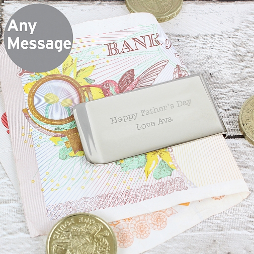 Personalised Any Message Money Clip