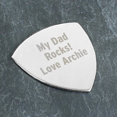 Personalised Silver Plectrum