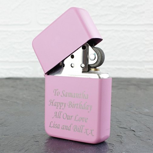 Personalised Pink Lighter