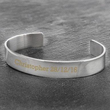 Personalised Stainless Steel Bangle