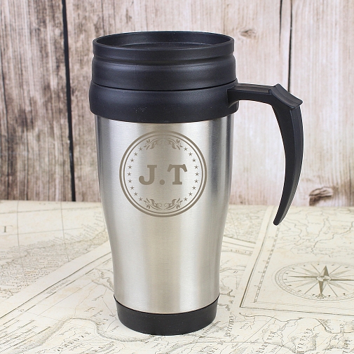 Personalised Monogram Travel Mug