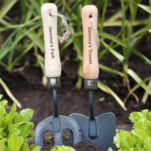 Personalised Fork & Trowel Set