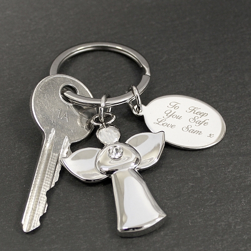 Personalised Angel Keyring