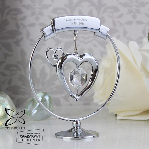 Crystal Heart Ornament
