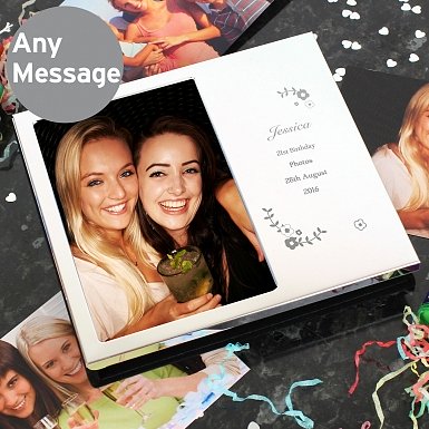 Personalised Vintage Floral Photo Frame Album 6x4