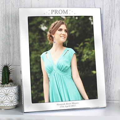Personalised Prom Night Silver 10x8 Photo Frame