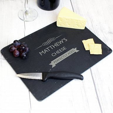 Personalised Perfectly Aged Slate Cheeseboard
