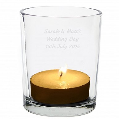 Personalised Votive Candle Holder
