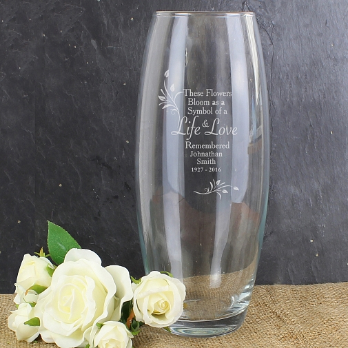 Personalised Life and Love Vase