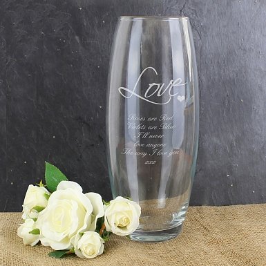 Personalised Love Bullet Vase