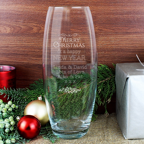 Personalised Christmas Bullet Vase