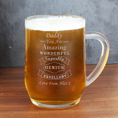 Personalised Vintage Typography Tankard