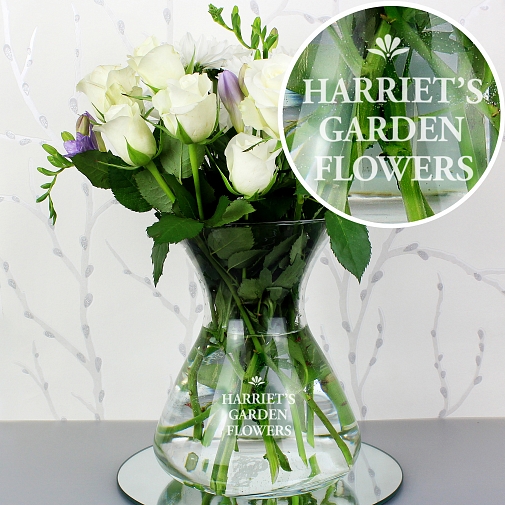 Personalised Bold Font Glass Vase