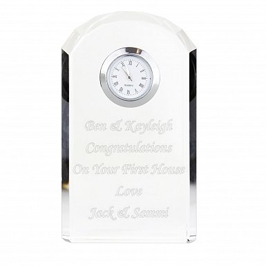 Personalised Crystal Clock