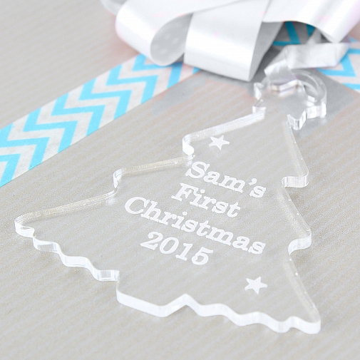 Personalised Acrylic Tree Decoration