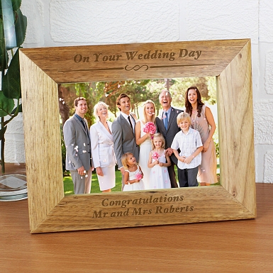 Personalised Formal 5x7 Wooden Photo Frame