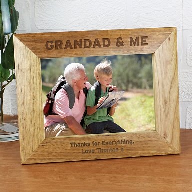 Personalised Grandad & Me 5x7 Photo Frame