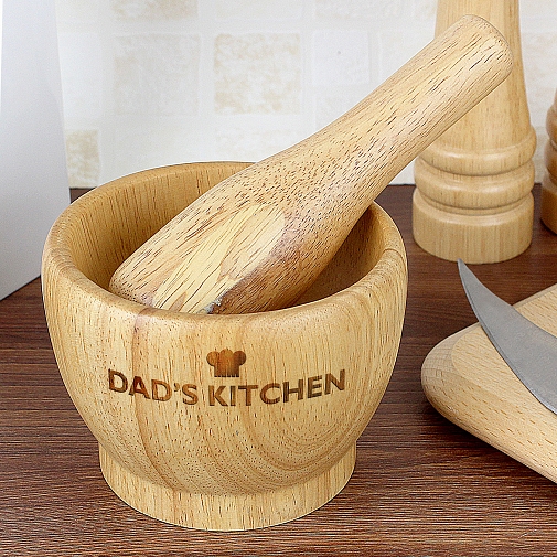 Personalised Chefs Hat Pestle & Mortar