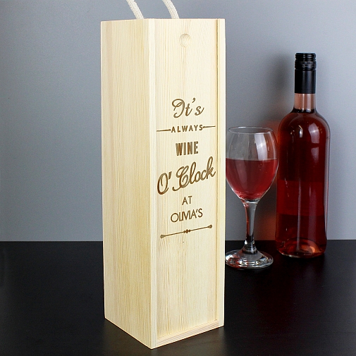 Personalised O'Clock Bottle Presentation Box