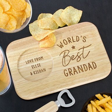 Personalised Worlds Best Wooden Coaster Tray