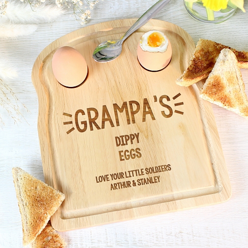 Personalised Free Text Egg & Toast Board